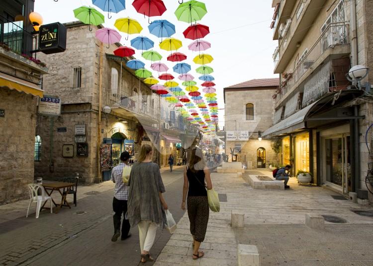 The “Umbrella Street” In Jerusalem