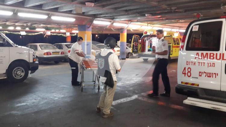 Evacuation of wounded Israelis to Shaarei Tsedek Hospital