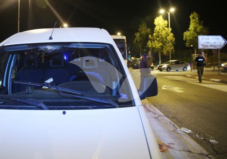 Scene of Terror Attack in Gush Etzion 19.11.15