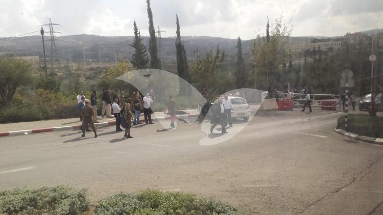 Scene of Stabbing Attack in Beitar Ilit 8.11.15