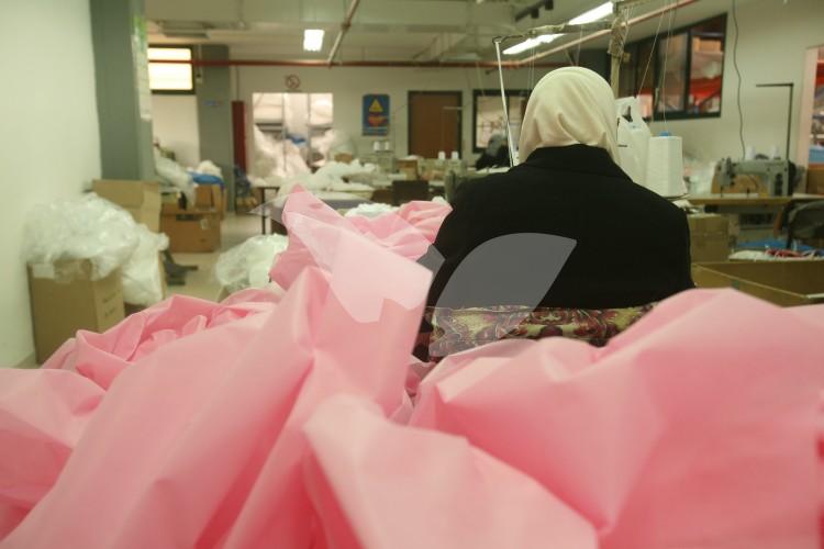 Palestinian Employees at a Barkan Factory in Samaria