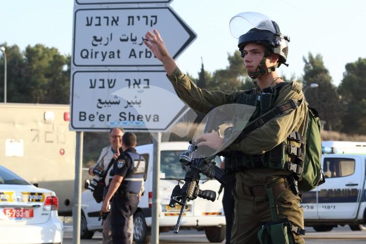 Scene of a Stabbing Attack in Gush Etzion 22.11.15