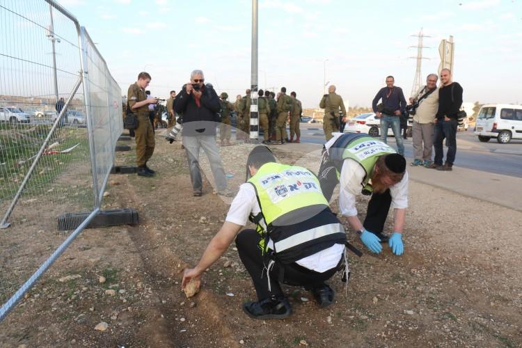 Scene of a Stabbing Attack in Gush Etzion 22.11.15