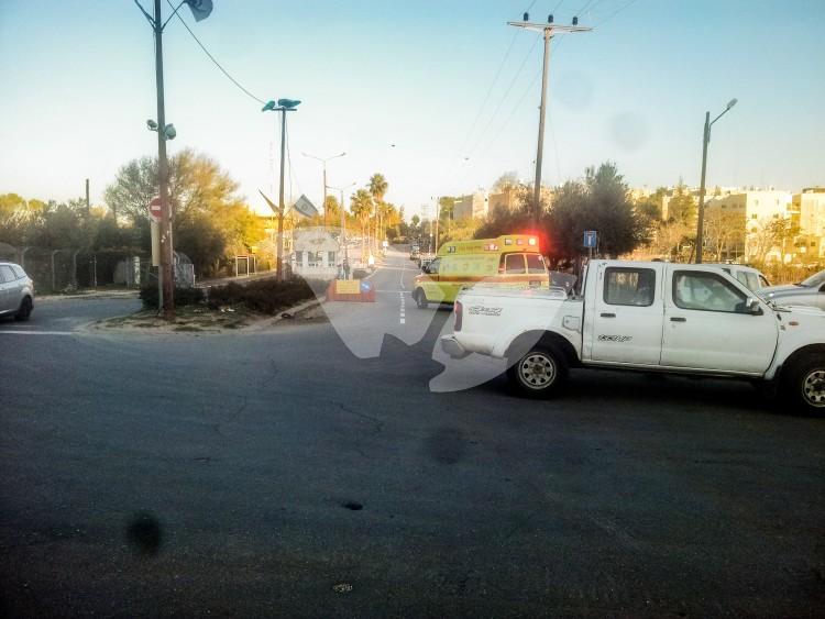 Scene of Stabbing Attack in Kiryat Arba 7.12.15
