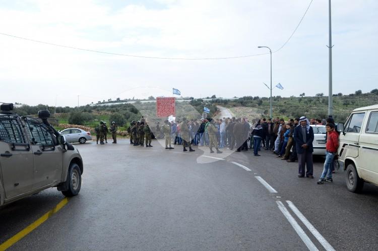 Palestinian Protest Against the Closing of the Road out of Tulkarem 18.12.15