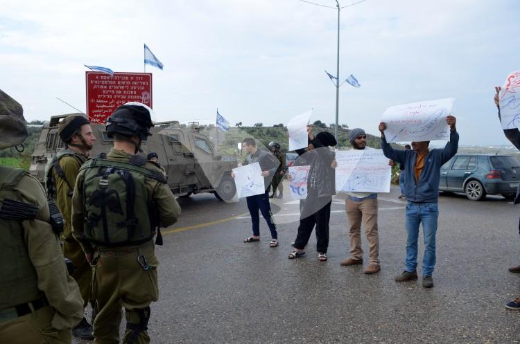Palestinian Protest Against the Closing of the Road out of Tulkarem 18.12.15