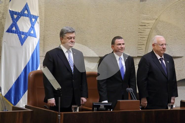 President Poroshenko, Speaker Edelstein and President Rivlin