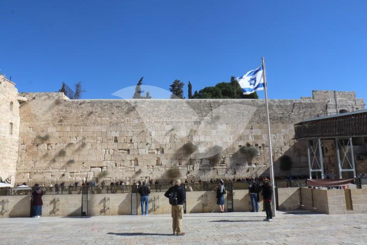 Lighting The Chanukah Menorah At The Western Wall