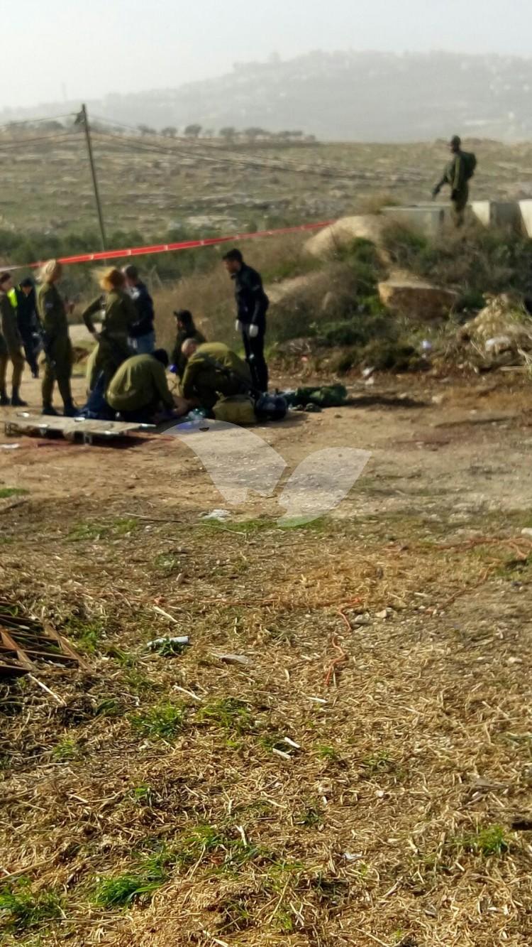 Scene of Stabbing Attack In Tekoa 18.1.16