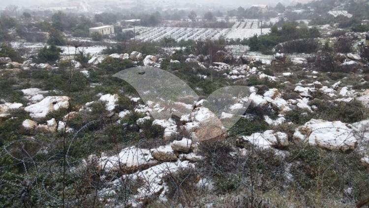 Snow in Kiryat Arba, Hebron 24.1.16