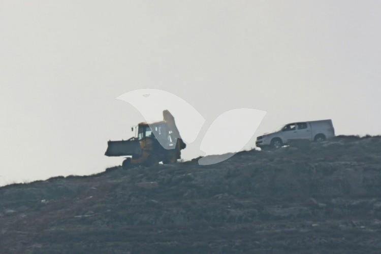 Demolition in Geulat Zion near Shilo in Samaria 14.1.16