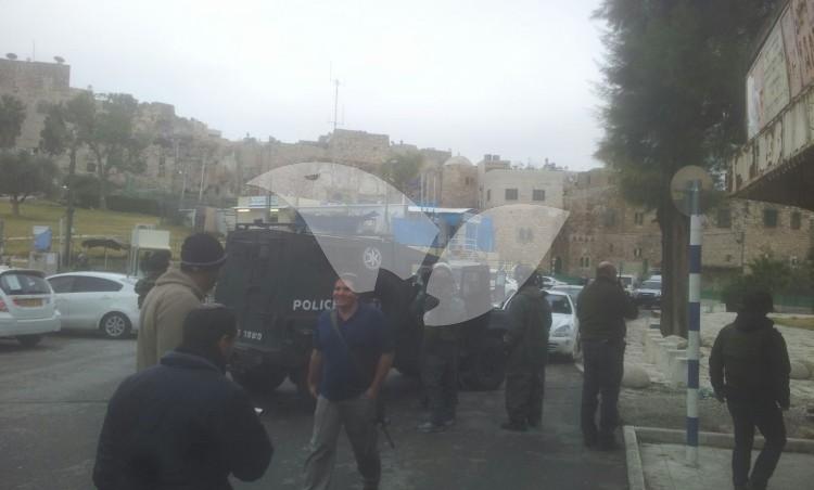 Scene of Shooting Attack in Hebron 3.1.16