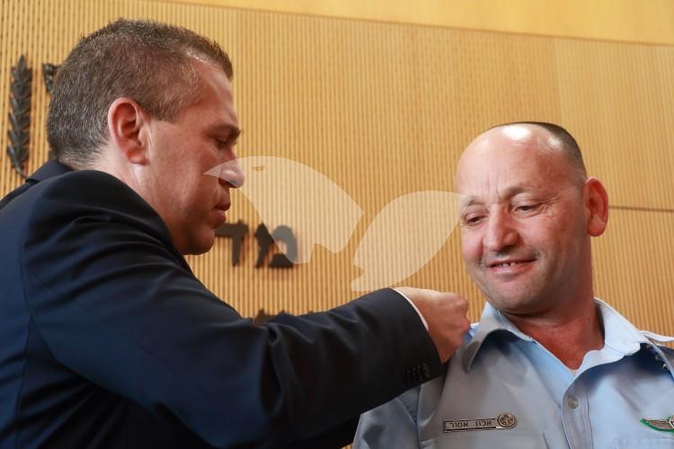 Northern District Commander, Major General Alon Asur and Minister of Public Security Gilad Erdan