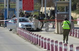 Scene of Shooting Attack at a Checkpoint near Beit El in Binyamin 31.1.16