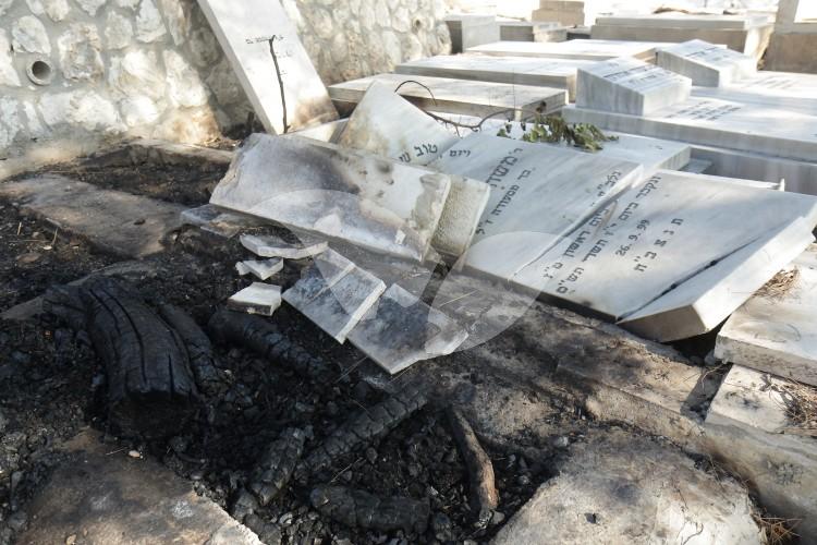 Burned Gravesites on The Mount of Olives