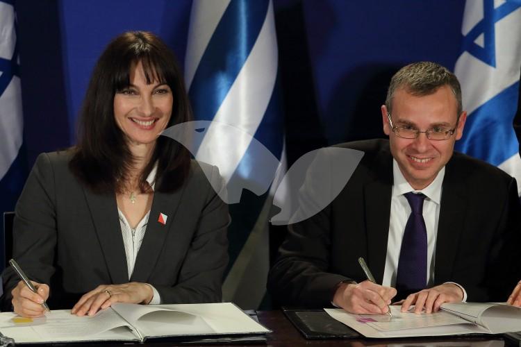 Signing of Agreements Between Israeli and Greek Government