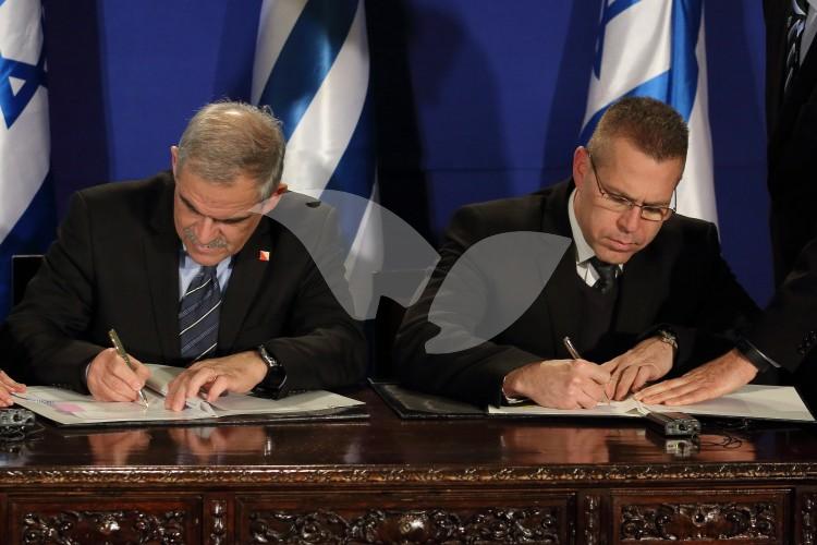 Signing of Agreements Between Israeli and Greek Government