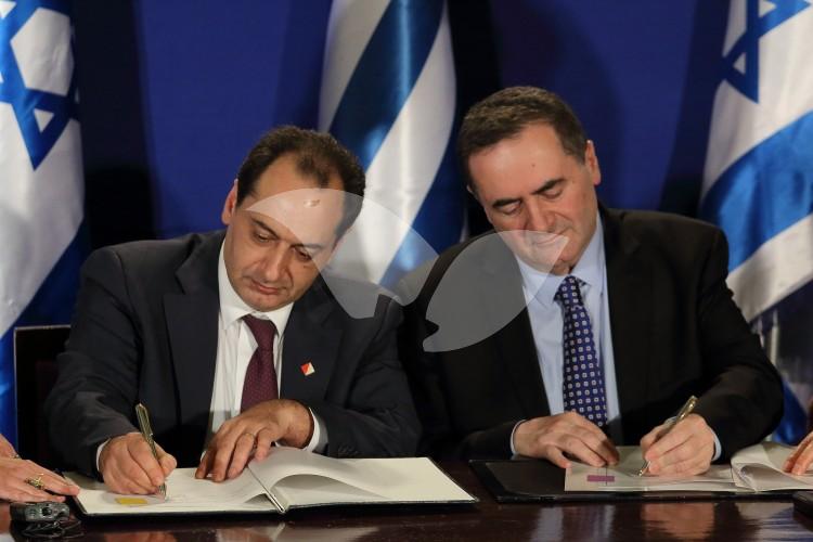 Signing of Agreements Between Israeli and Greek Government