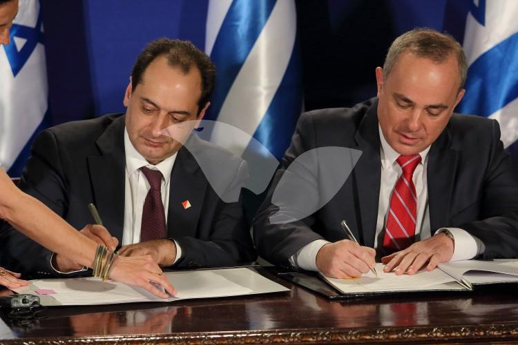 Signing of Agreements Between Israeli and Greek Government