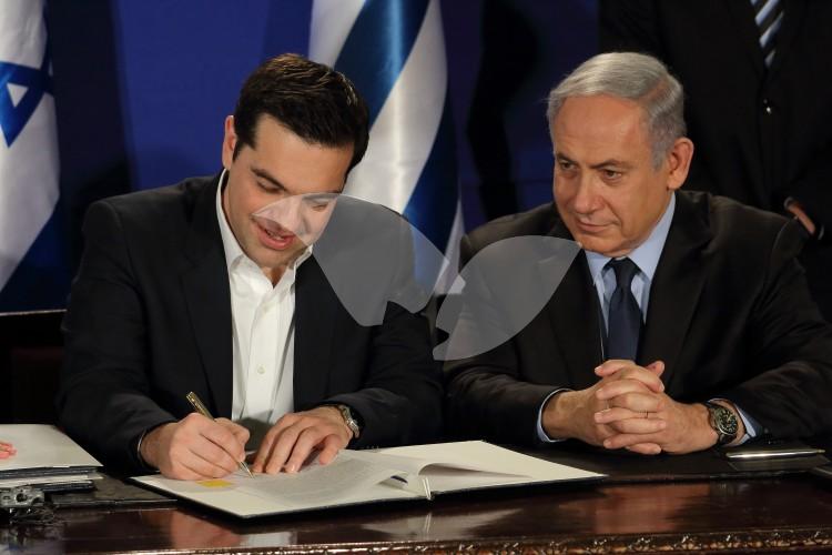 Prime Minister of Greece Alexis Tsipras Visits Israel