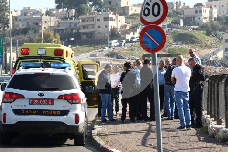 Scene of Attack on Woman by Arab-Israeli Who Fled to Beit Safafa 14.2.16