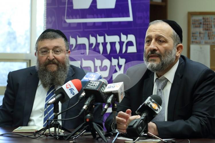 Minister Aryeh Mahlouf Deri and MK Yoav Ben Tzur