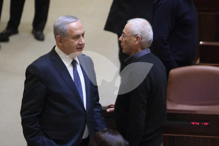 Prime Minister Benjamin Netanyahu and MK Benny Begin