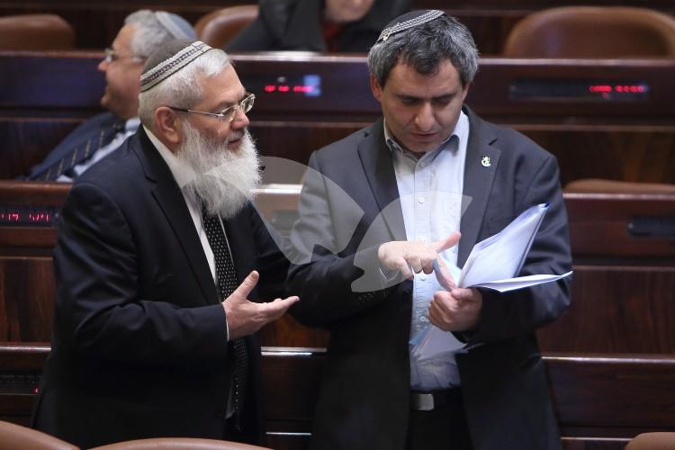 Minister Ze’ev Elkin and MK Eli Ben Dahan
