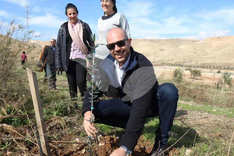 MK Amir Ohana (Likud) Planting an Olive Tree