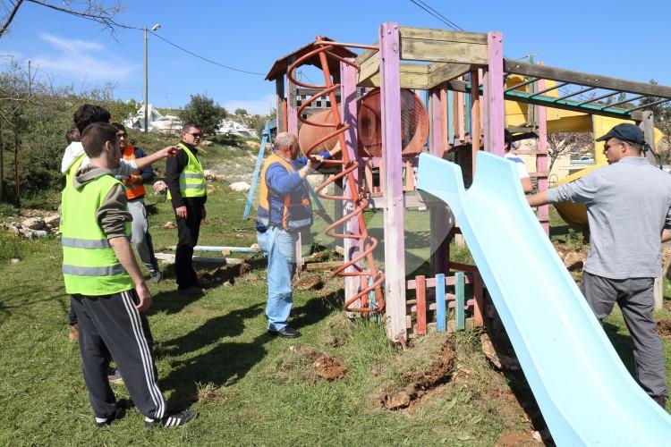 Destroyed buildings in Givat Assaf 23.3.2015