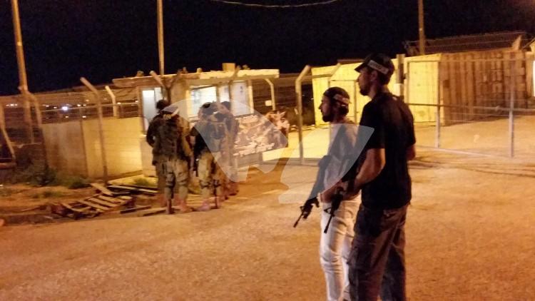 Security Forces At Stabbing Attack in Har Bracha, Samaria 2.3.2016
