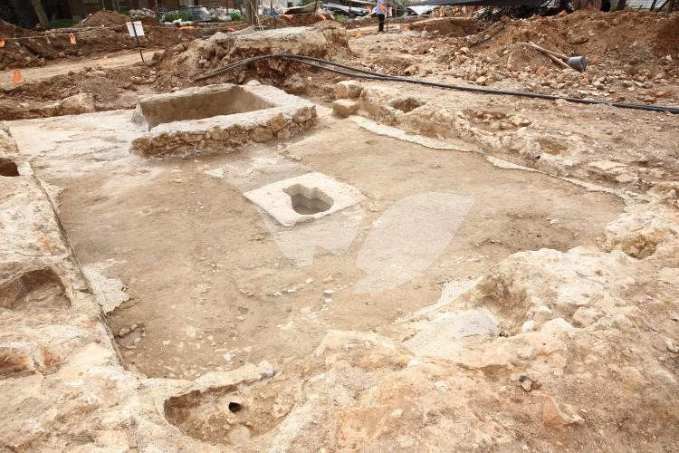 Winery at Excavation Site at Schneller Compound in Jerusalem 2.3.16