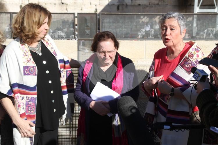 Women of the Wall At Kotel 31.1.2016, Following Announcement Of 3rd Prayer Section