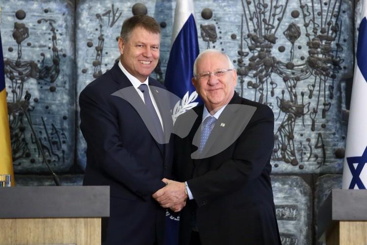 President Reuven Rivlin And Romanian President Klaus Werner Iohannis