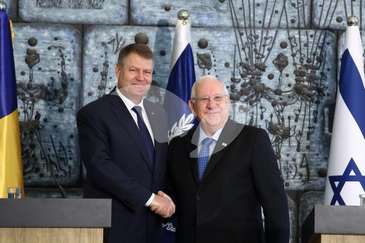 President Reuven Rivlin And Romanian President Klaus Werner Iohannis
