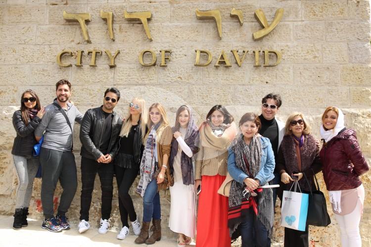 Group of Latino Celebrities Visiting Israel 17.3.16