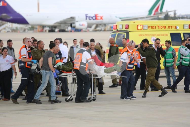 Arrival at Ben Gurion Airport of Wounded Israelis from Turkey Attack 20.3.16