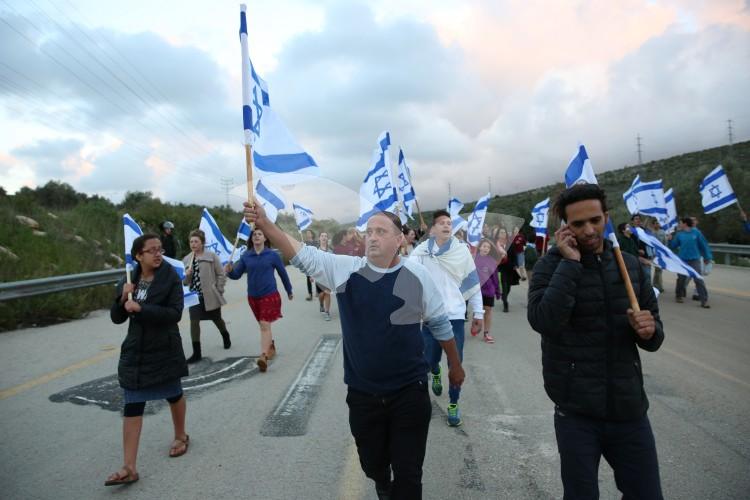 Protest March in Ariel