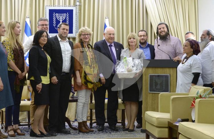 President Rivlin with Members of Lev Haolam