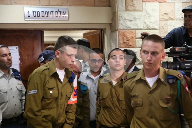 Trial of IDF Soldier Elor Azaria Near Kiryat Malachi 29.3.16