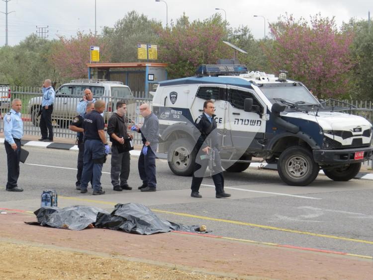 Scene of Stabbing Attack in Ariel Junction, 17.3.16