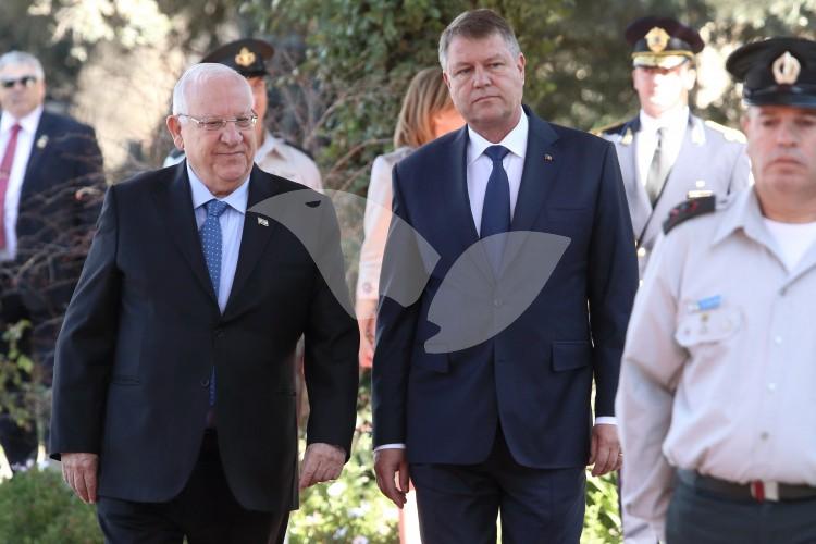 President Reuven Rivlin And Romanian President Klaus Werner Iohannis