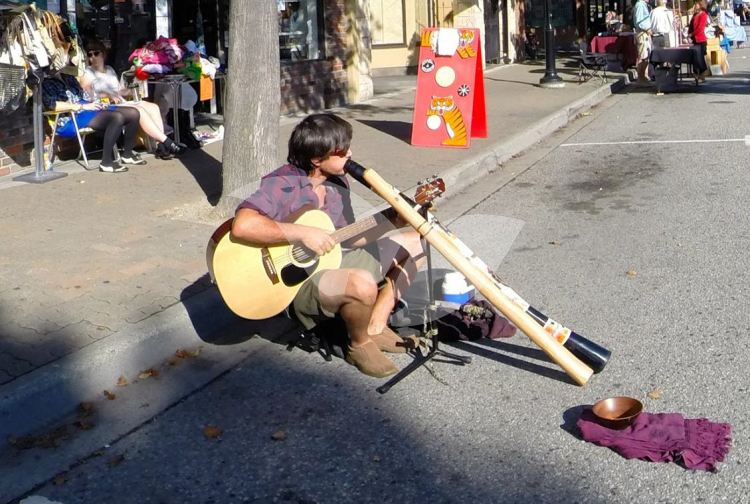 Yishay Montgomery Busking on A Street