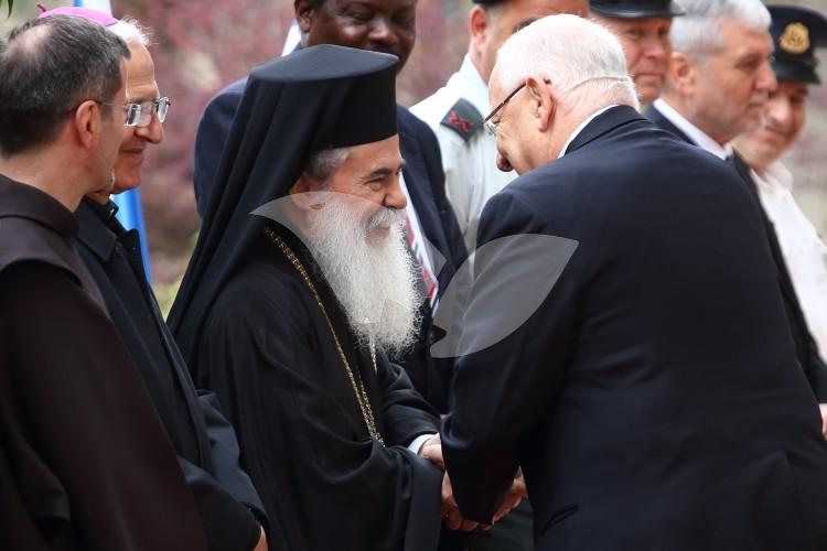 President Rivlin and Greek Orthodox Patriarch