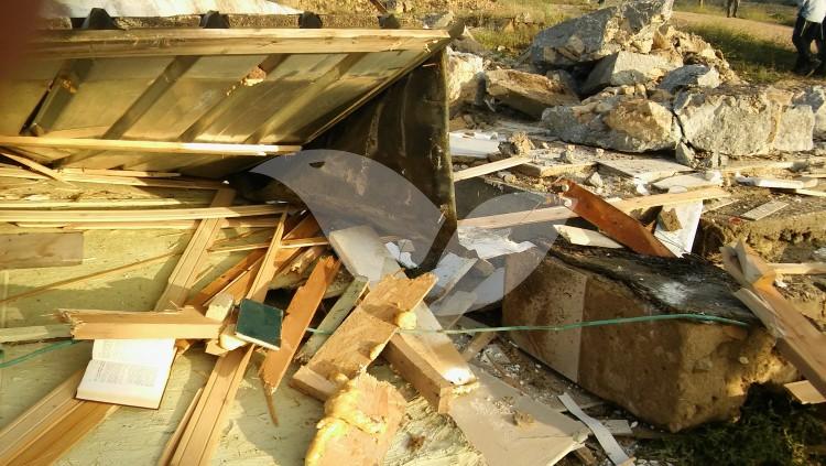 Demolition of Synagogue in Hebron by Civil Administration 14.4.16