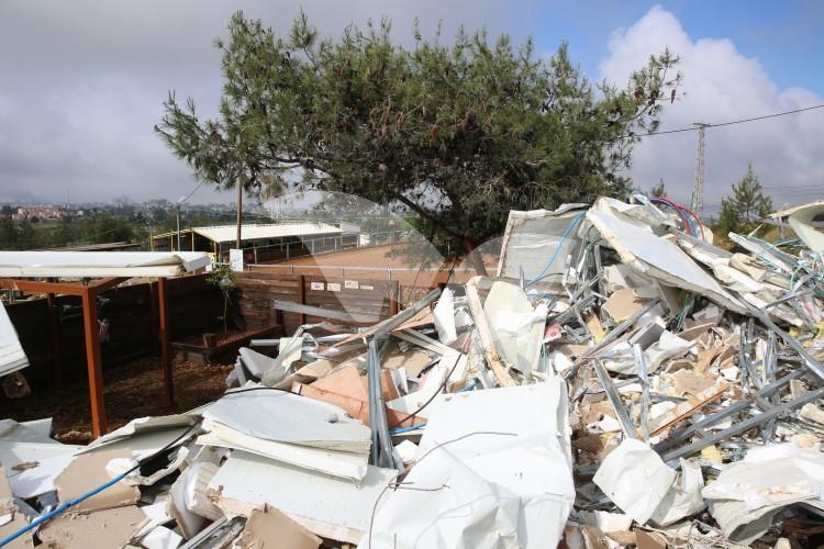 Ruins of Beit El House After Demolition by Civil Administration 13.4.16
