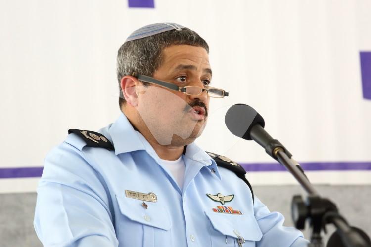 Police Chief Roni Alsheikh at Installation of New Police Commander of Judea and Samaria, 16.5.16