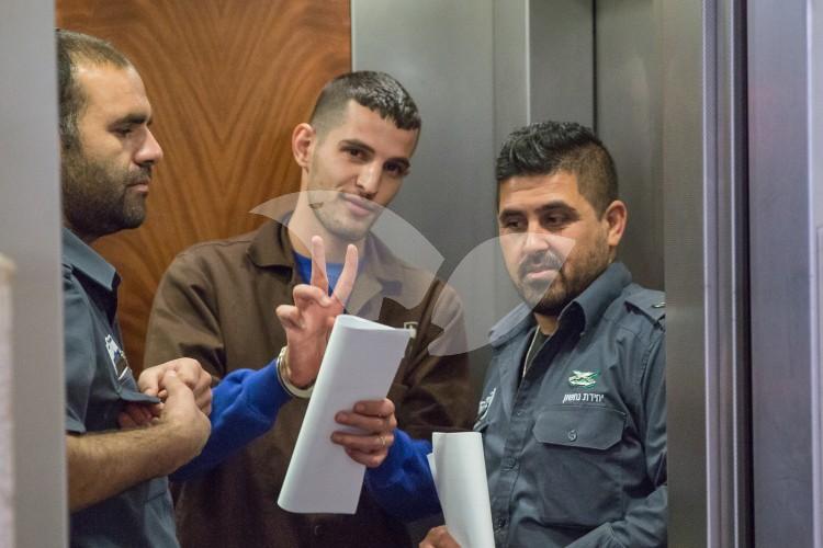 Terrorist Khalil Jayousi at the Jerusalem District Court 24.5.16