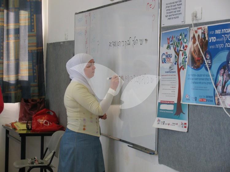 Circassian arrivals to Israel learn Hebrew in Kfar Kama