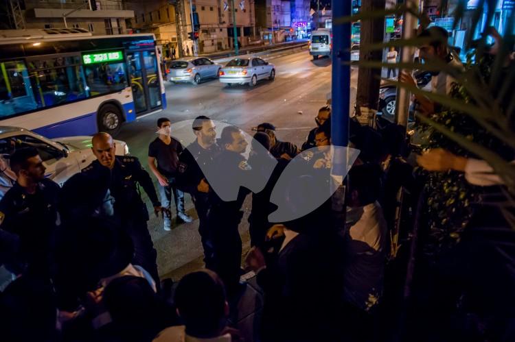 Ultra-Orthodox Protest IDF Recruitmant in Bnei Brak 7.5.2016